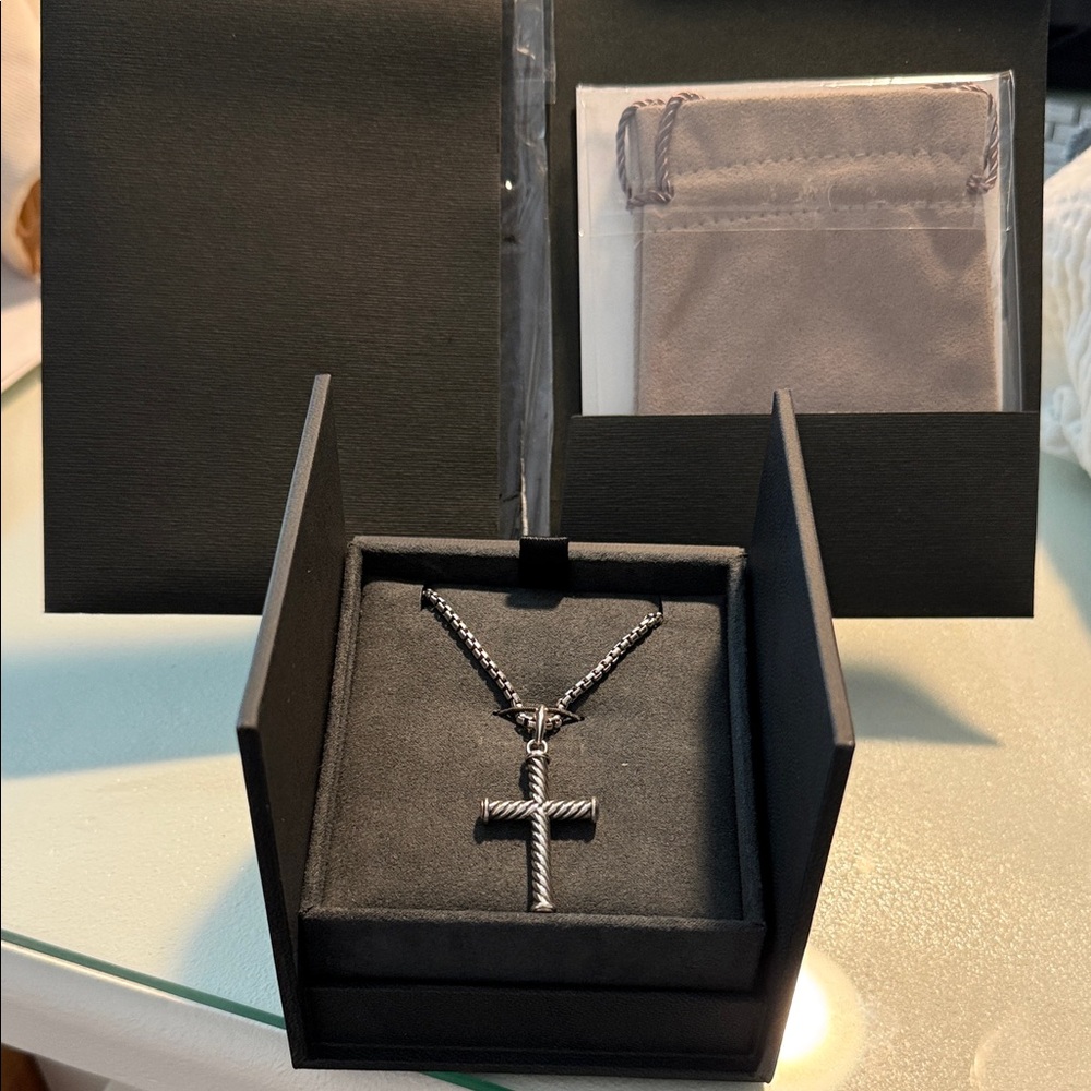 David Yurman Cross Pendant Necklace